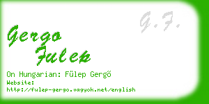 gergo fulep business card